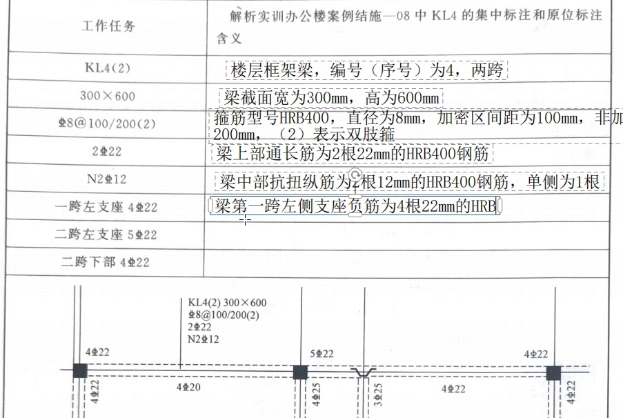 梁平法识图练习