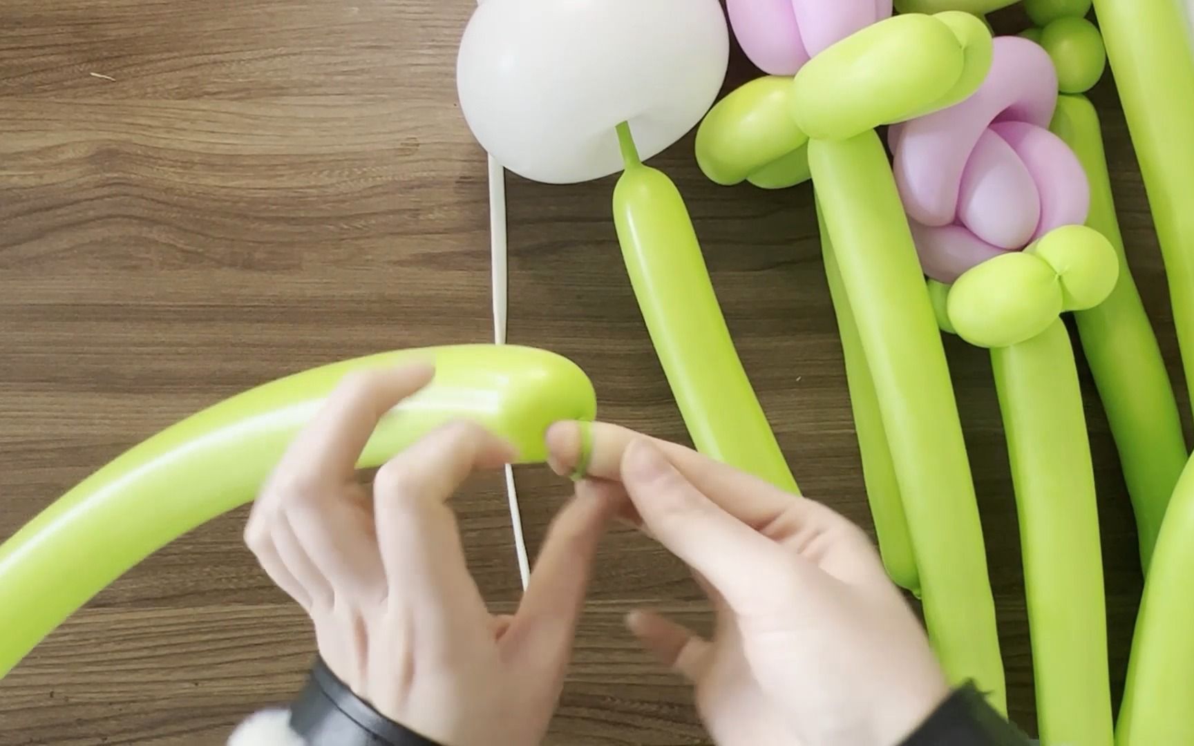 气球花束教程-捆绑