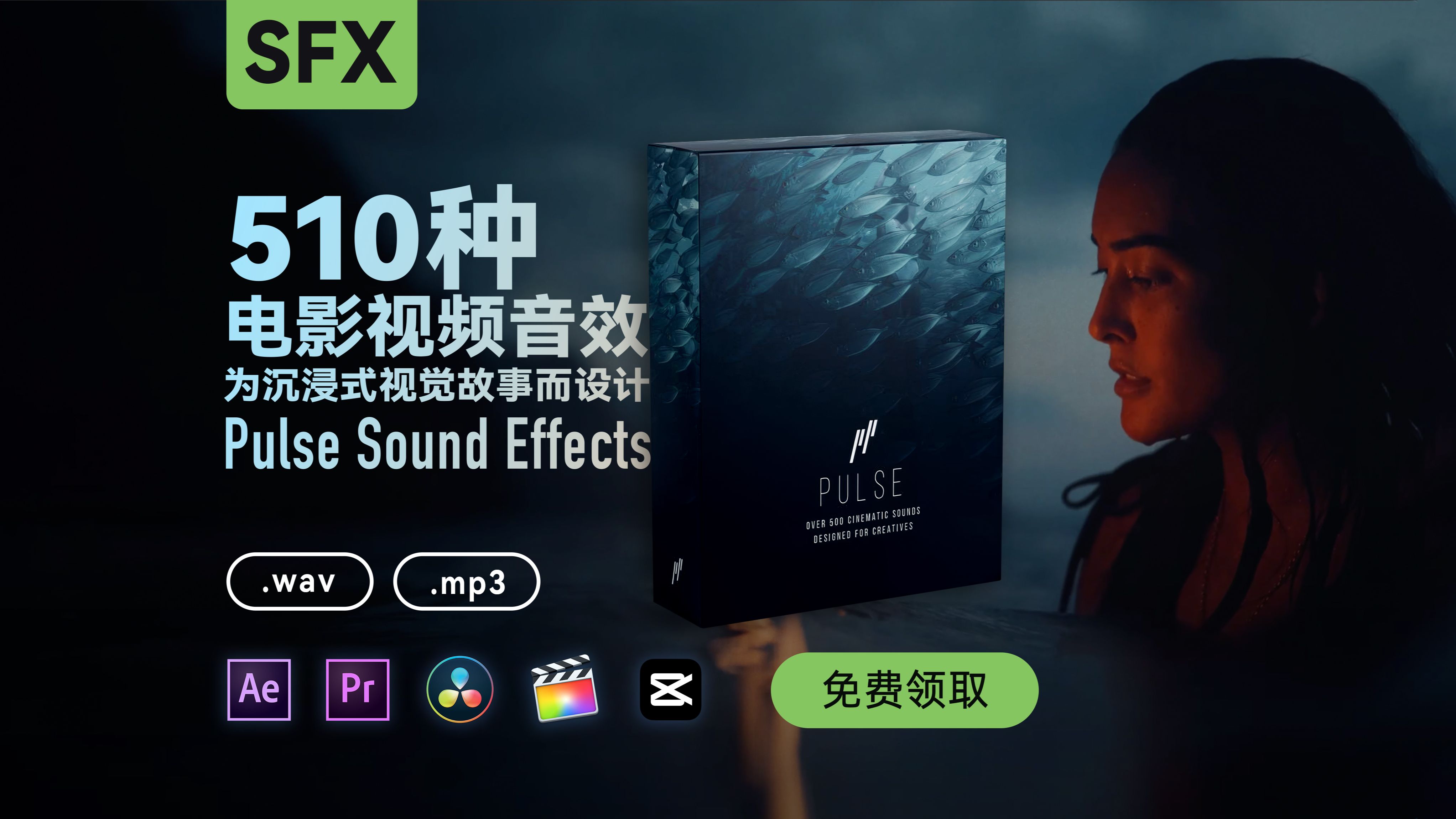 510种电影视频音效, 为沉浸式视觉故事而设计的音效库 Pulse Sound Effects哔哩哔哩bilibili