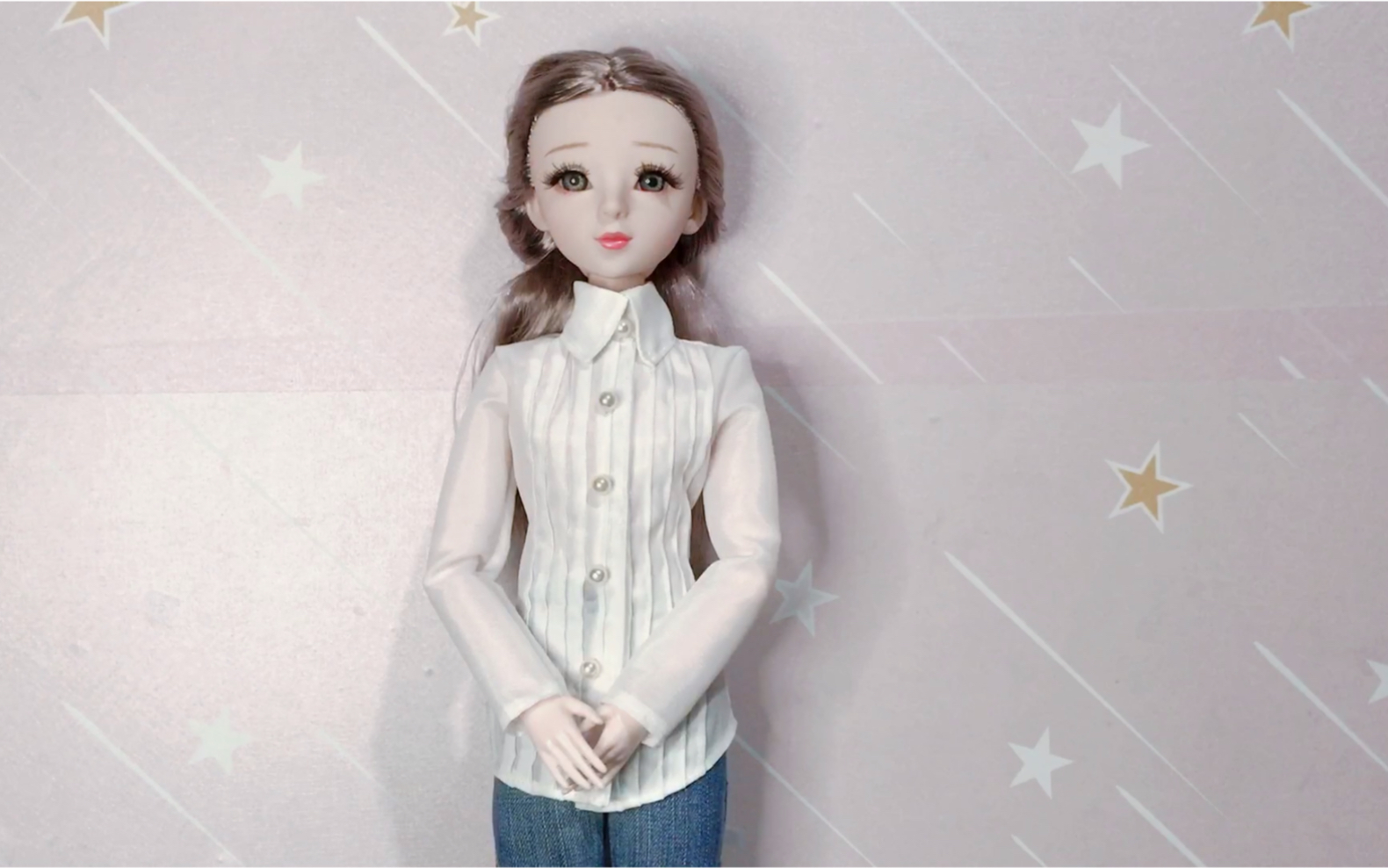 芭比娃娃手工diy牛仔裤教程来啦!