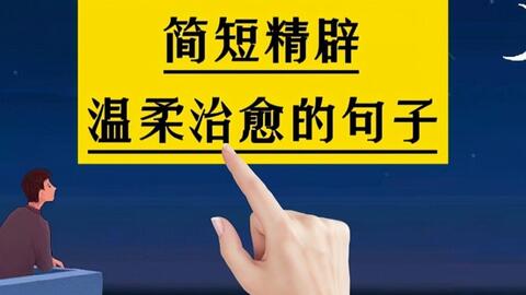 简短精辟 温柔治愈的句子 手写 人生感悟 成长 励志 治愈 心理心灵 思维 语录 哔哩哔哩 Bilibili