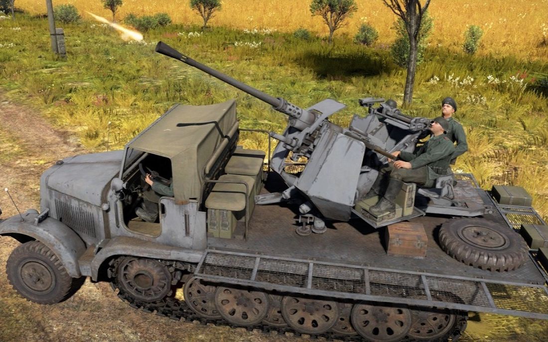 战争雷霆国际服陆历 阴间flak36卡车 这车我爱了!