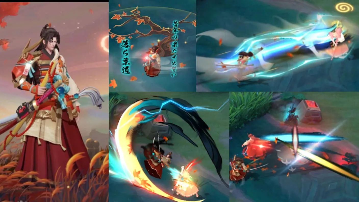 【双生皮肤】枫霜尽 龙马 snk连动 皮肤特效展示 | 传说对决 aov