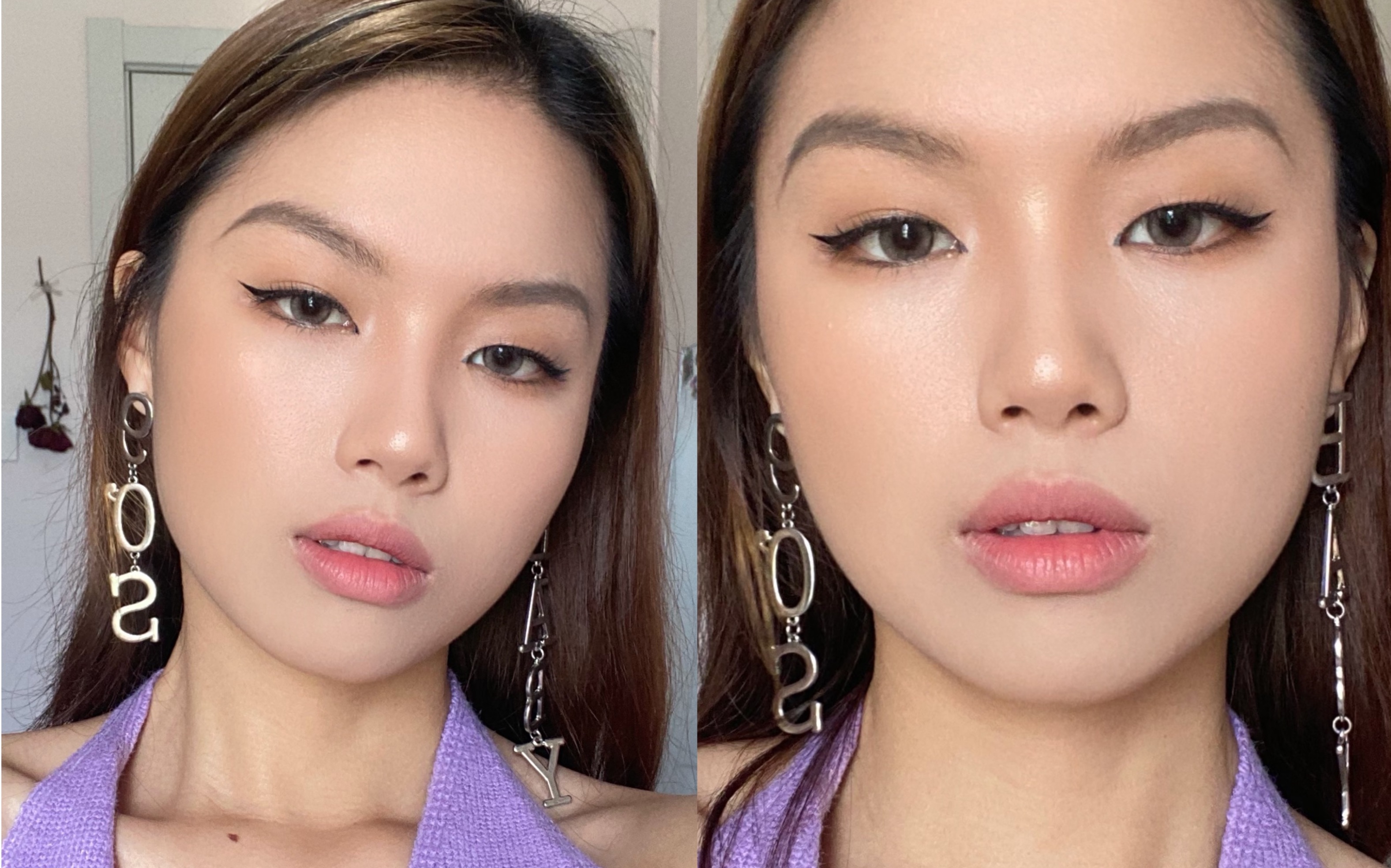 轻欧美混血感狐狸眼妆容