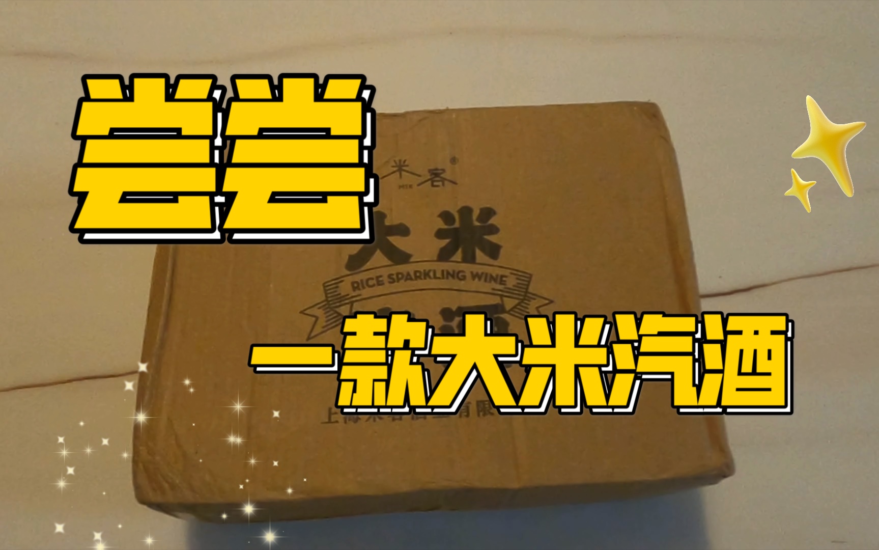 尝了尝一款果味的大米汽酒,味道其实也就一般了,可买可不买哔哩哔哩bilibili