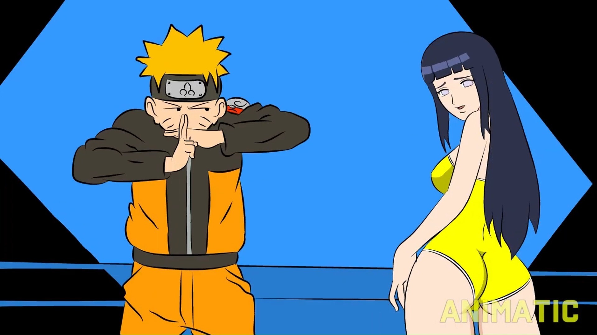 鸣人利用变身术变成各种各样的人