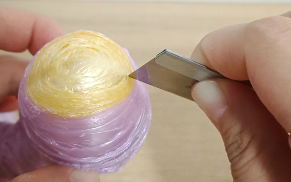 【怎会如此】新手切第一次自己卷的胶带球