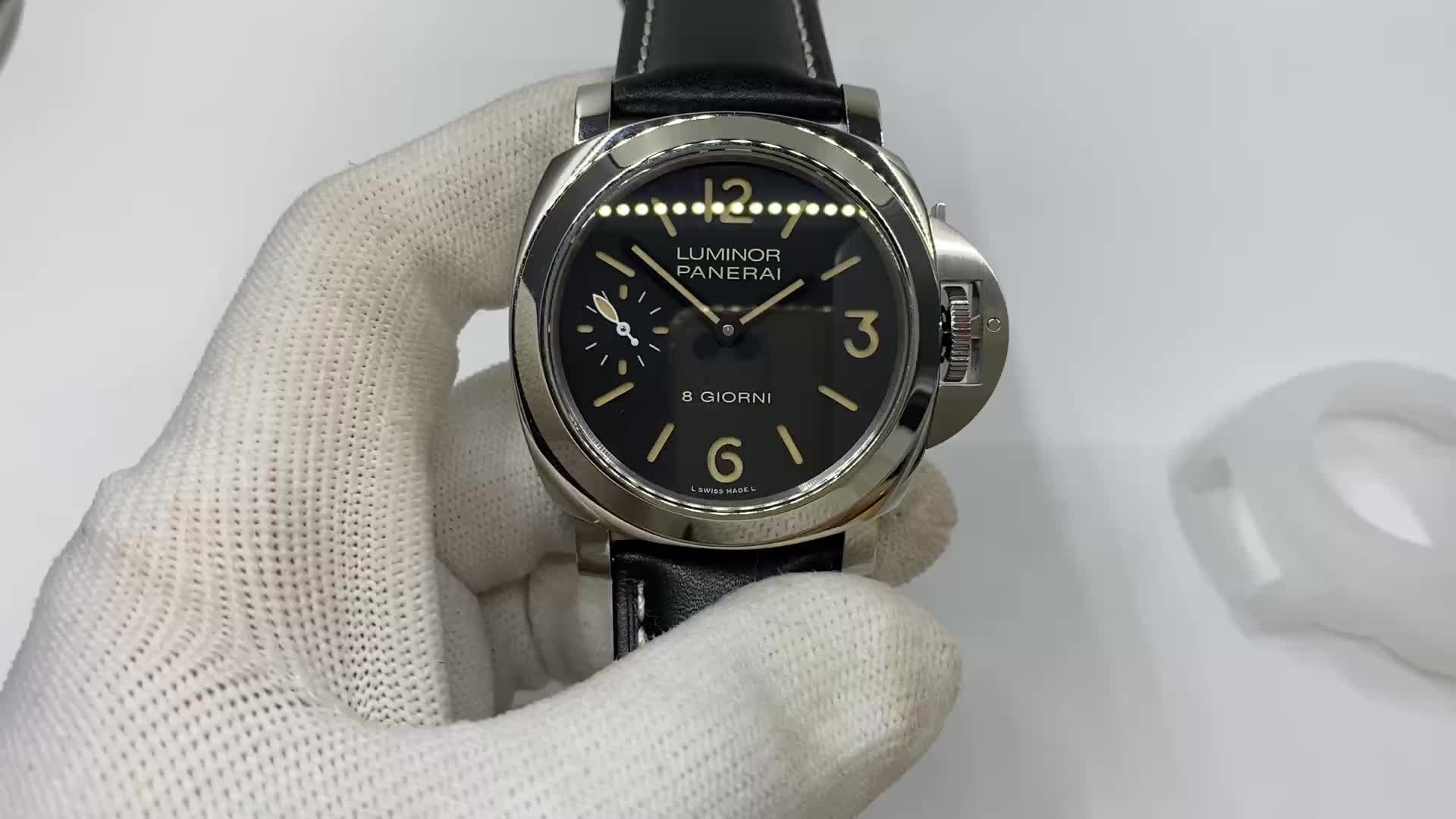 hw沛纳海庐米诺base腕表型号pam915搭配手动上链机芯 做工评测