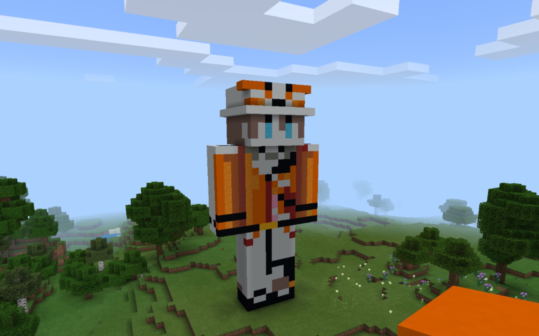 【minecraft】没有mysta的皮肤,那就在minecraft里建一个mysta吧