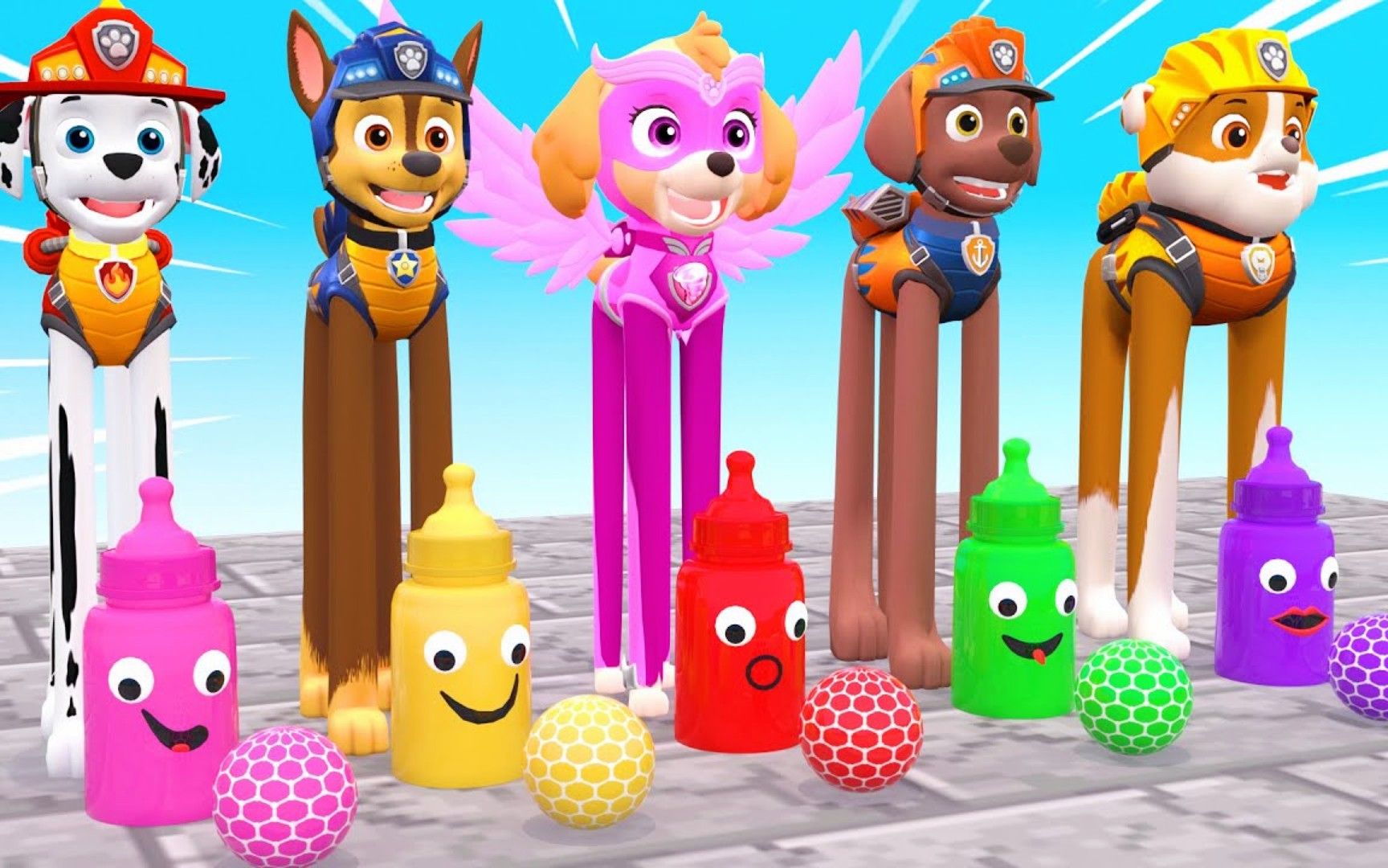 汪汪队玩游戏:莱德带着小狗狗们来闯关,小硕能否获得第一呢?