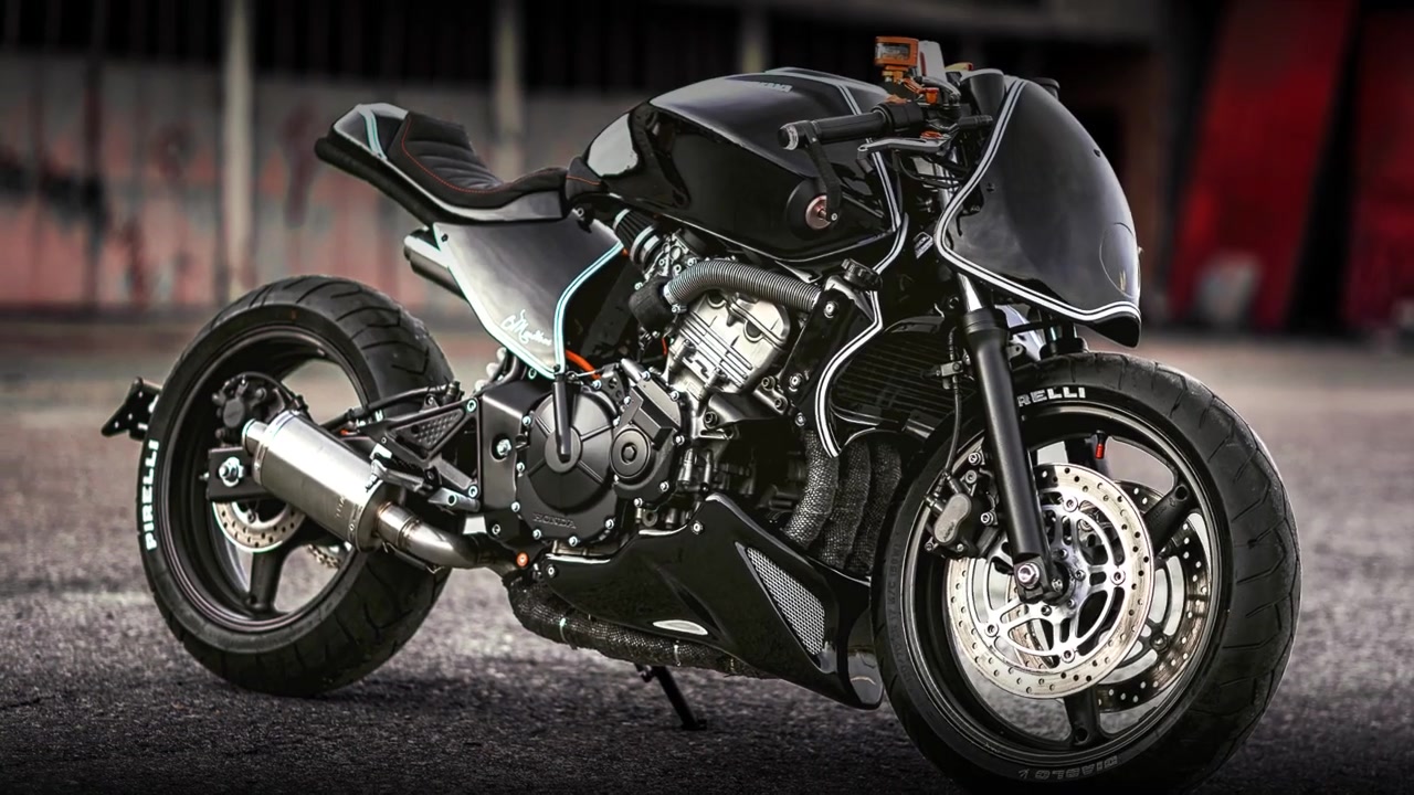 本田hornet(大黄蜂600) 改装cafe racer风格复古摩托车 by-bull moto