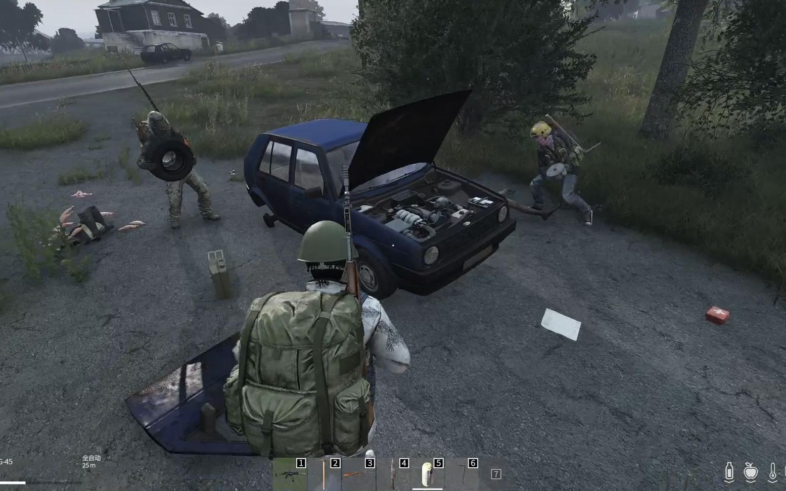 【dayz】楚河修車隊上線,戰鬥民族產的老爺車成功復活上路