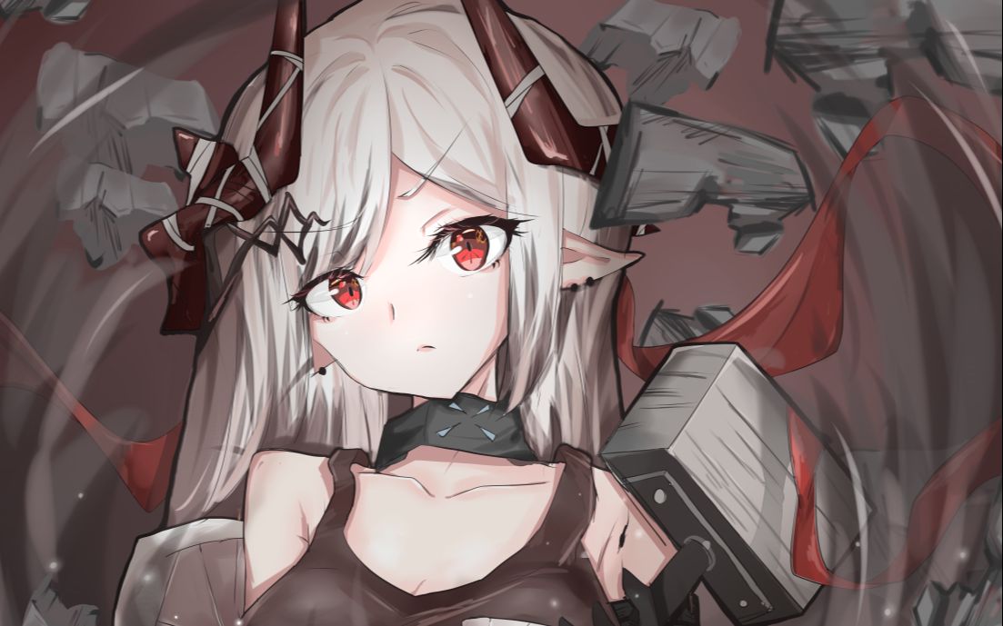 【明日方舟绘画过程】泥岩看了会流泪,博士看了会断气.