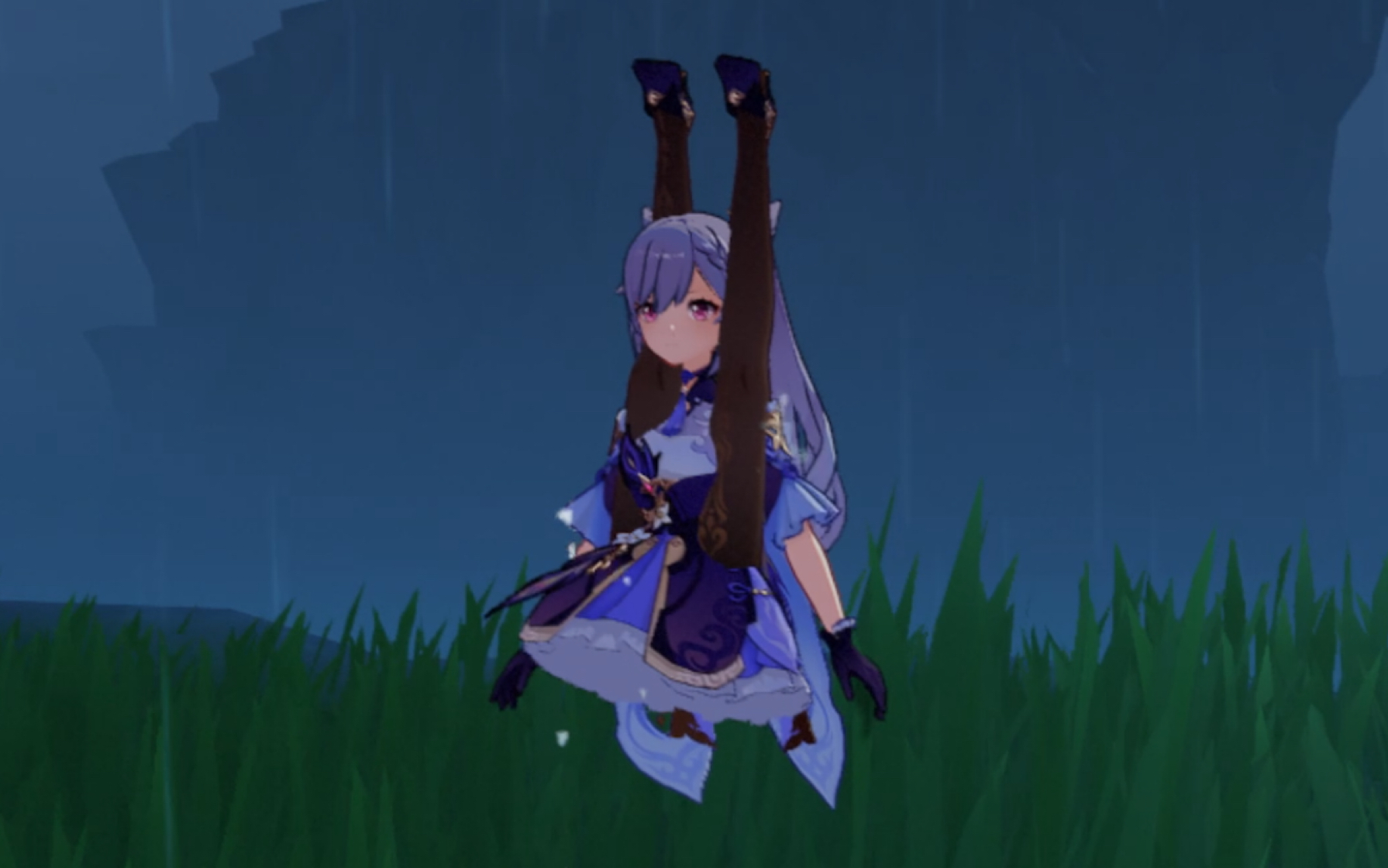 刻晴的瑜伽锻炼