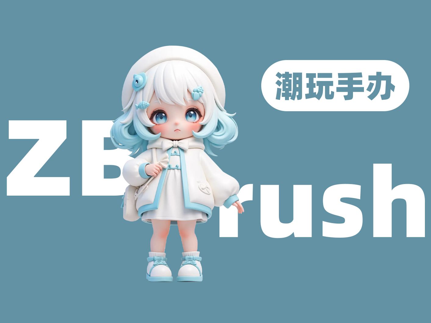 【zbrush雕刻】卡通手办模型制作,0基础手办案例雕刻教学哔哩哔哩bilibili