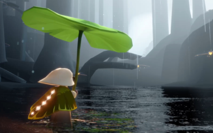 令人安心的淅淅沥沥的雨声|sky光遇雨林白噪音雨声助眠|学习陪伴无bgm