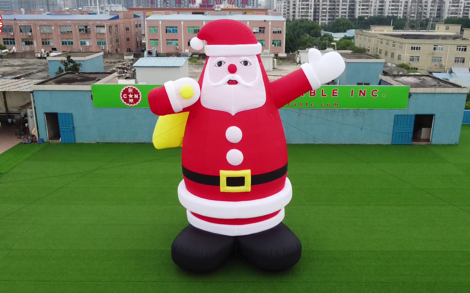 10米高充气圣诞老人圣诞卡通形象充气模型圣诞装饰