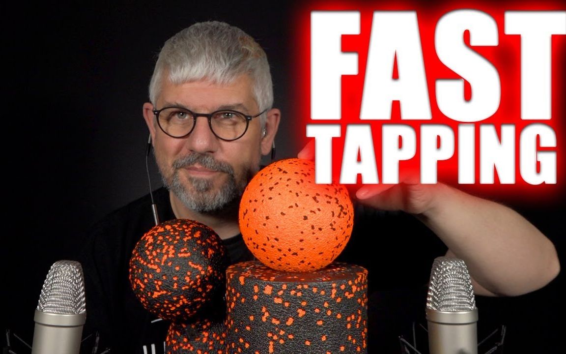 [just tingles] fast tapping with fascia rollers