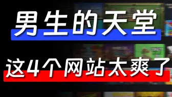 男生的天堂！这4个网站真的太爽了啊！