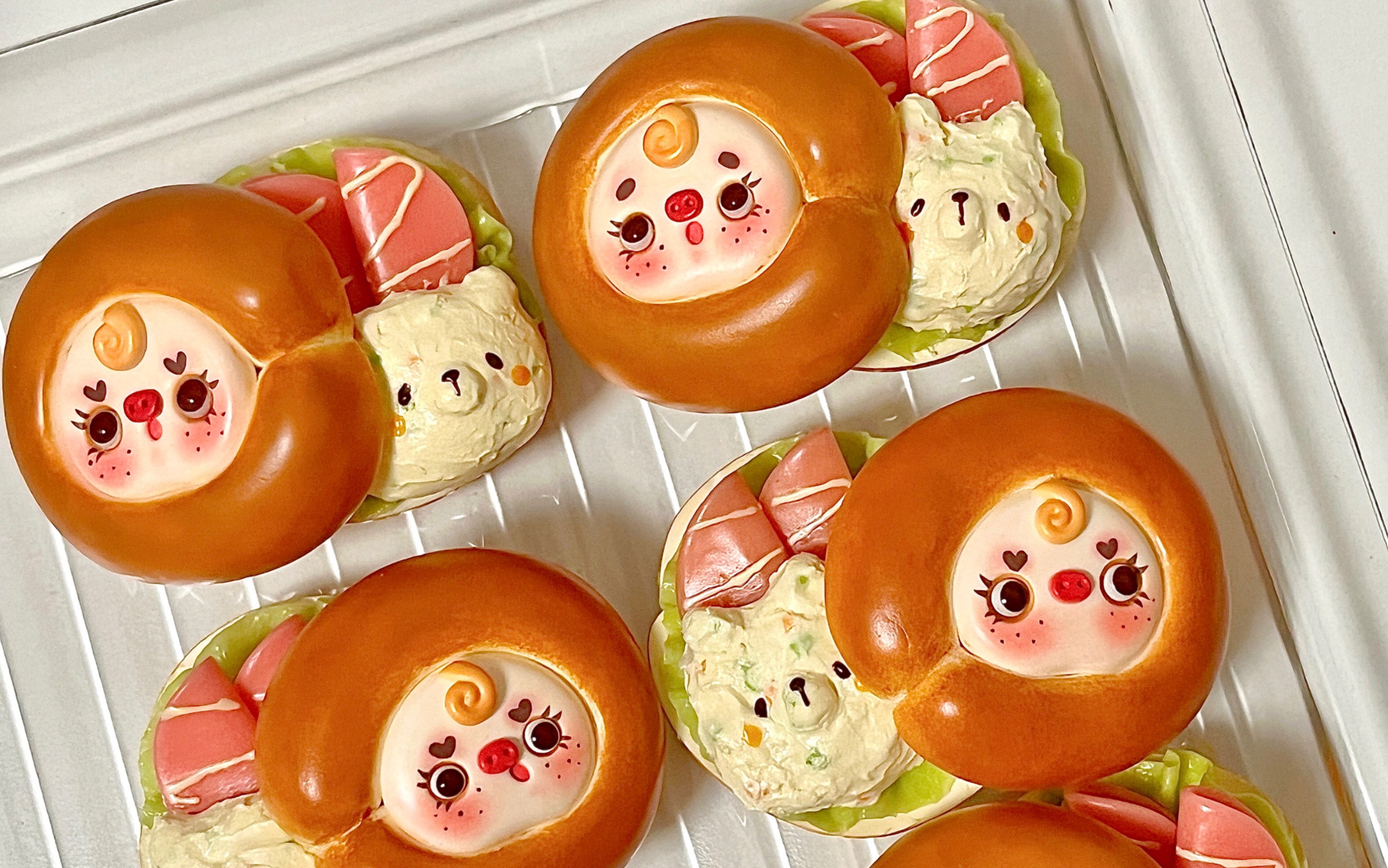 【100只猪猪大作战】呜呜呜 这样的贝果谁舍得吃?_哔哩哔哩_bilibili