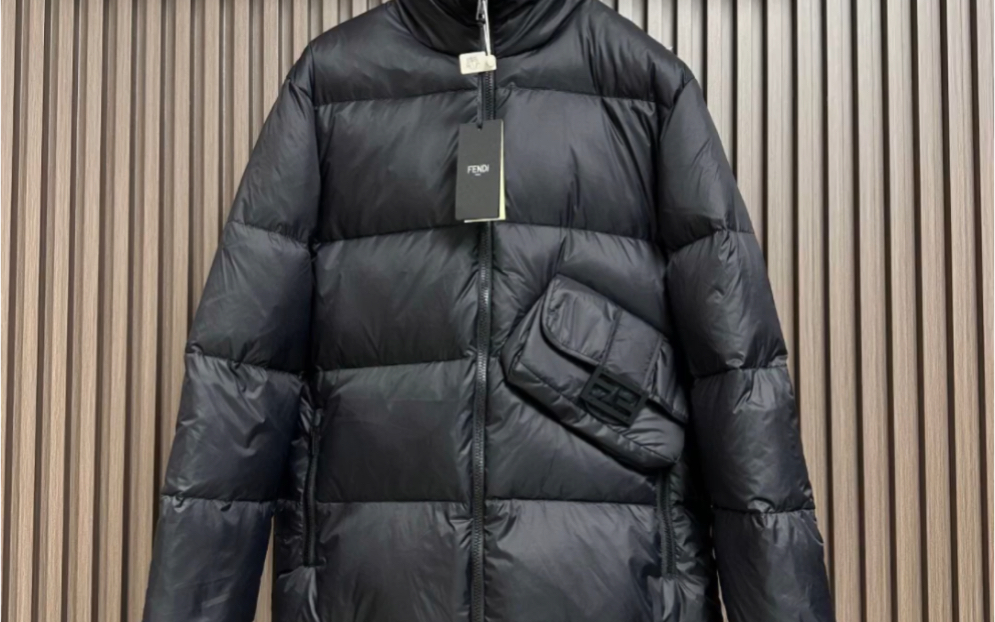 分享一下高仿芬迪fendi 2023fw 徽标腰包羽绒服