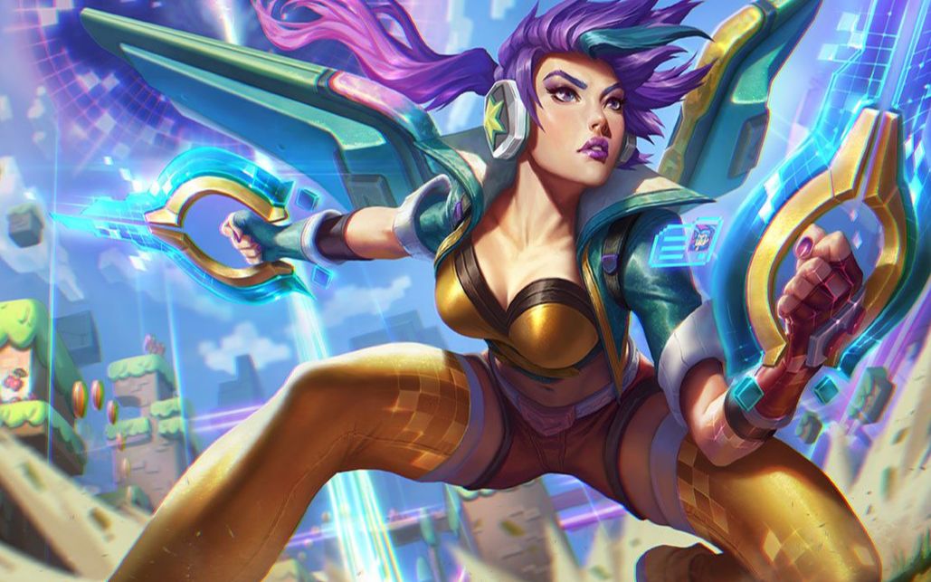 对局英雄联盟电玩皮肤卡莎突突突31杀