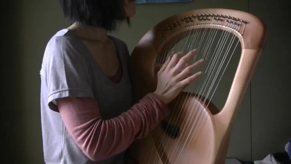 the song of times, Lyre Gauloise - Tan - Atelier Skald