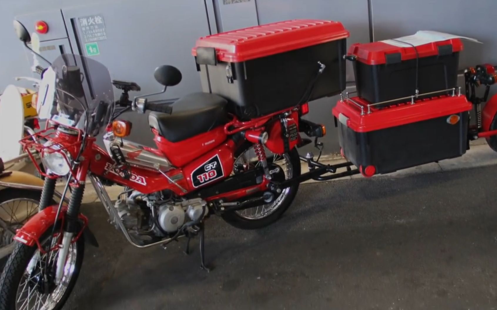 hondact110改125ccハンターカフ91牵引仕様