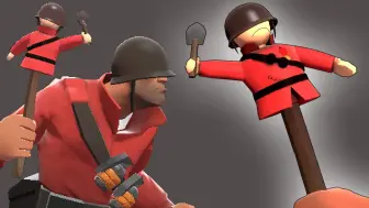 Video herunterladen: 【Zhain Custom Weapons】Tf2 Soldier has a Puppet friend