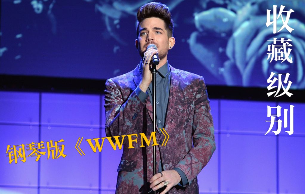 [图]【Adam Lambert】钢琴改编版Whataya Want From Me结尾一个炸雷，已循环了N遍(❁´◡`❁)