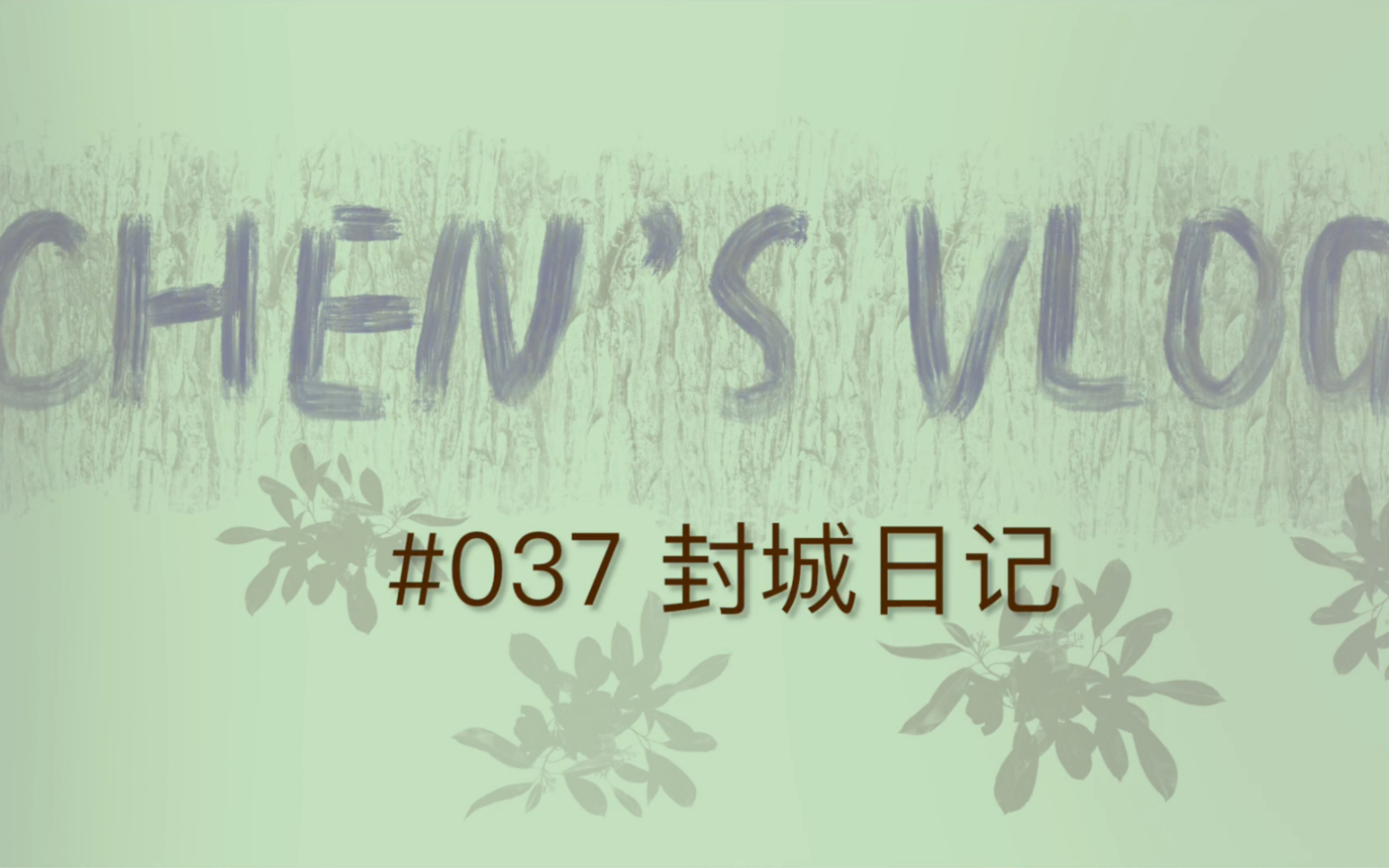 Chen's Vlog #037 封城日记哔哩哔哩bilibili