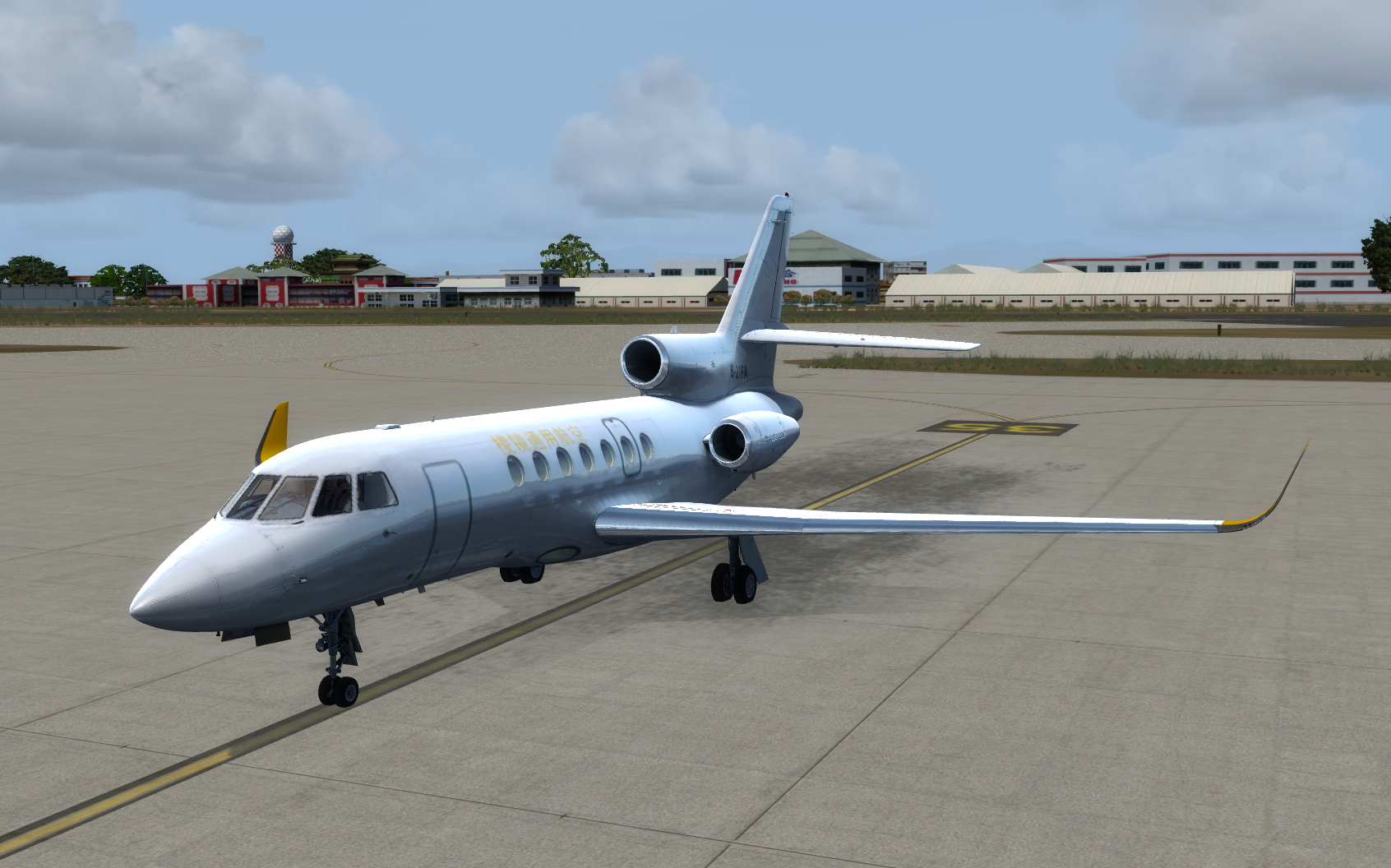 棱镜通用航空第一架达索猎鹰fa50交付