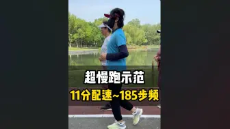 下载视频: 超慢跑示范，11分配速 185步频