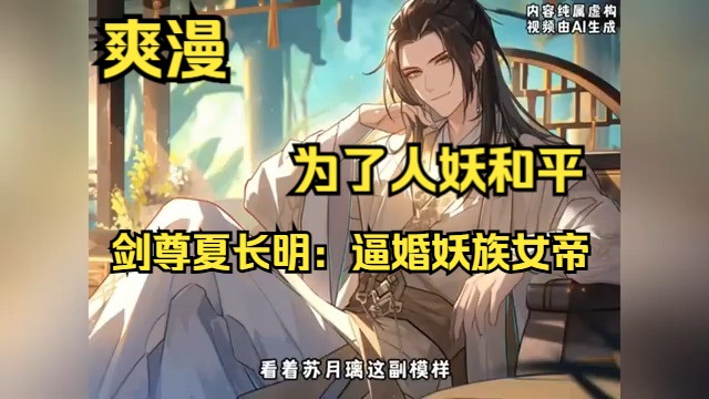 [图]《剑尊夏长明：逼婚妖族女帝》1-298集【跨界绝恋+唯一挚爱+极致宠溺+无人能敌】人妖世仇千年，夏长明穿越获剑仙传承，闭关十载成剑尊，逆天逼婚妖族女帝，跨界爱恋