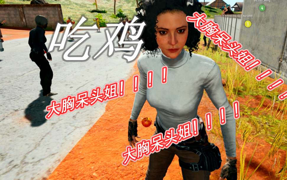 老纯《绝地求生:大逃杀》【吃鸡】大胸呆头姐