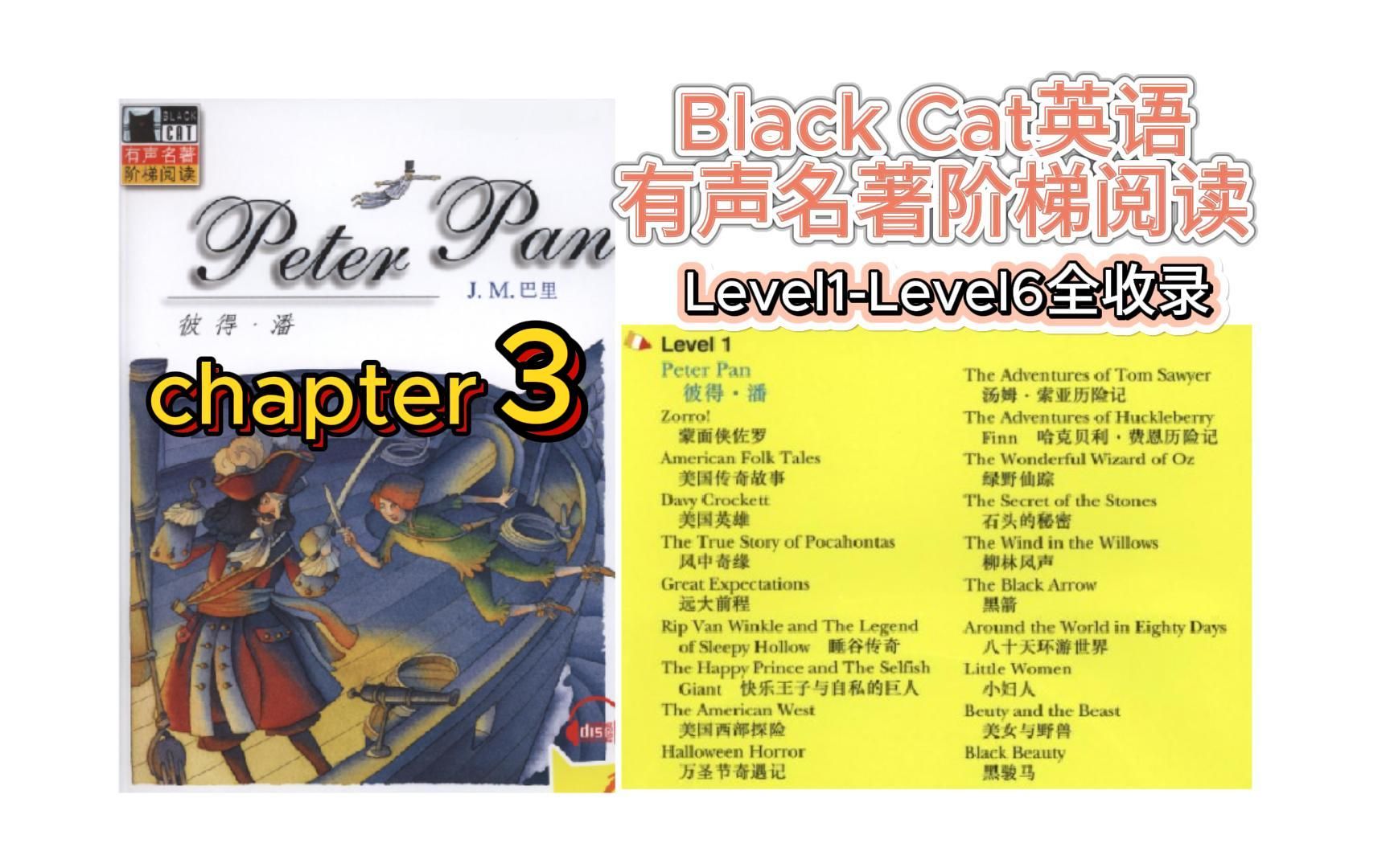 【每日一更】英语有声名著level1听力练习:彼得潘,第三章:永无乡