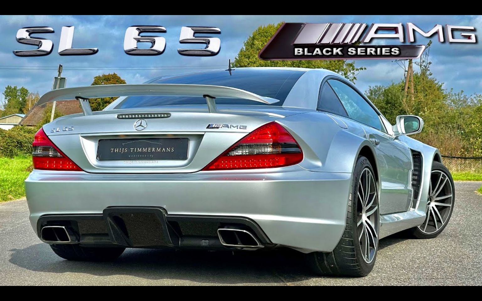 【4K60帧】第一视角:V12双涡轮全球限量350台 奔驰SL65 AMG Black Series 跑车详细评测 | 作者:AutoTopNL | 机翻中文哔哩哔哩bilibili