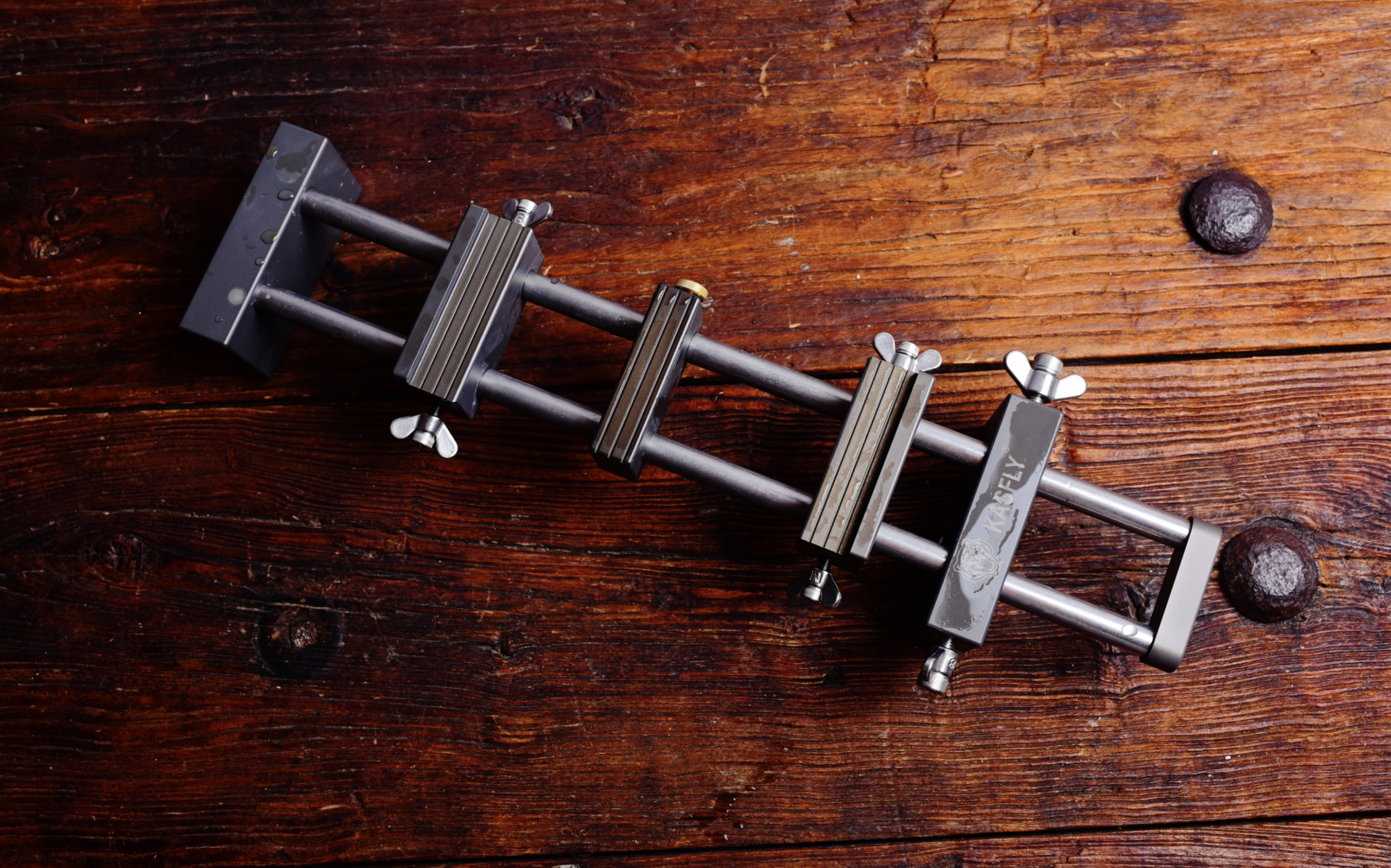 凯撒kasfly水槽架 砥石磨刀石架 金属重 加粗轴 好用就对了