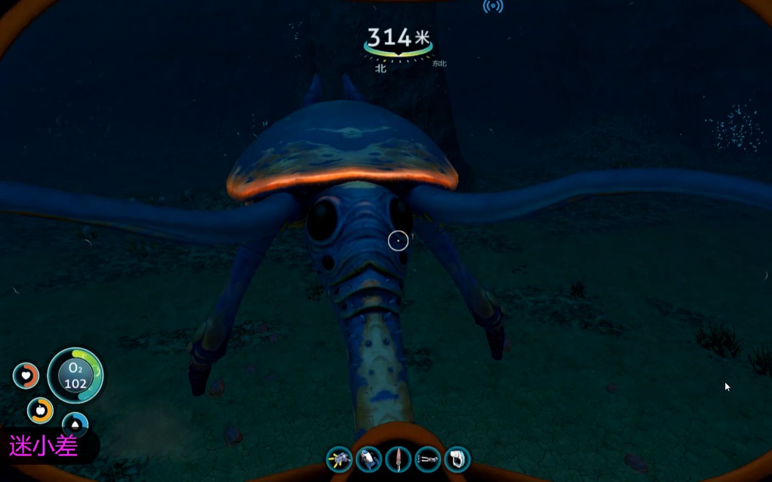 深海迷航/美丽水世界33:探索到一种新的利维坦生物,敢不敢让它踢一脚