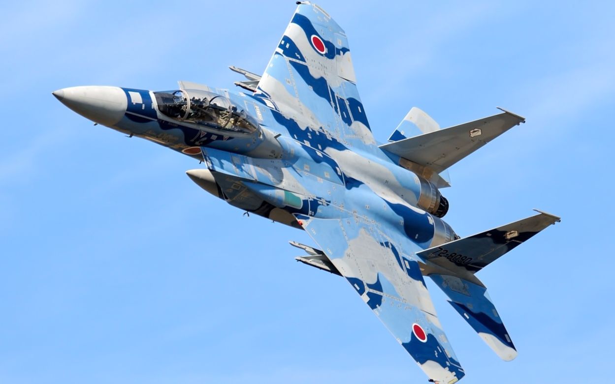 航空自卫队新原田教导队f15dj飞行展示15年新原田基地航空祭