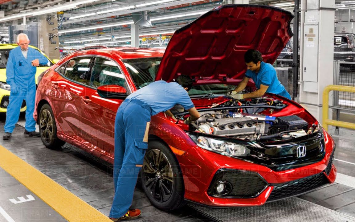 【生产线】生产本田思域的日本和美国工厂内部