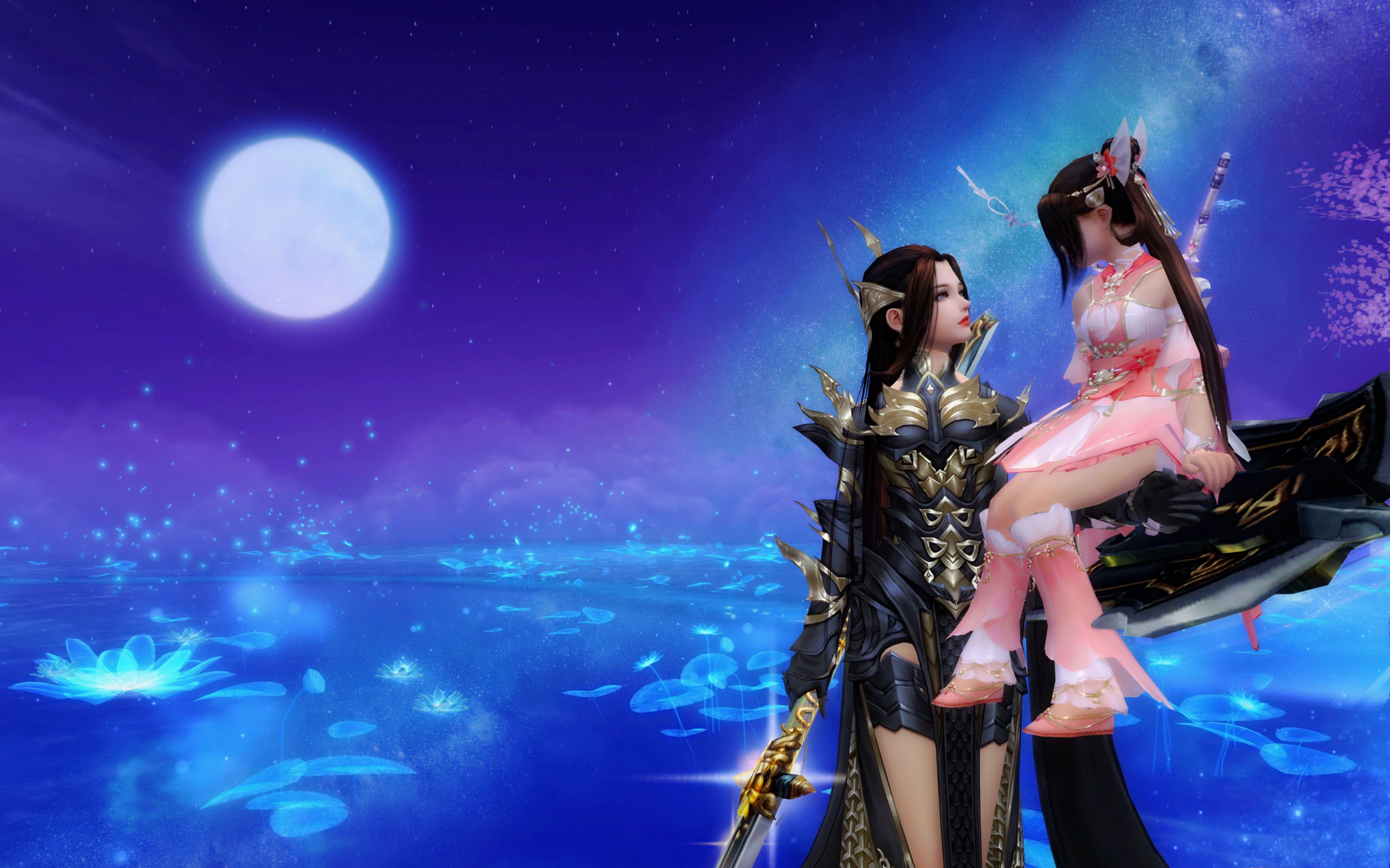 【剑网三/苍秀】【百合-七夕情缘向】惊鸿一面 秀萝×盾娘