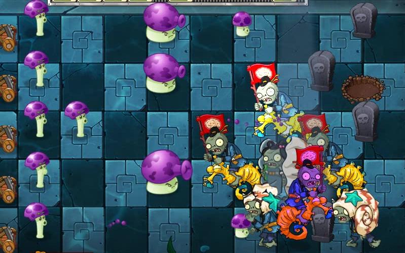 植物大战僵尸 海底龙宫 第四天 虾兵蟹将_哔哩哔哩 (゜-゜)つロ 干杯