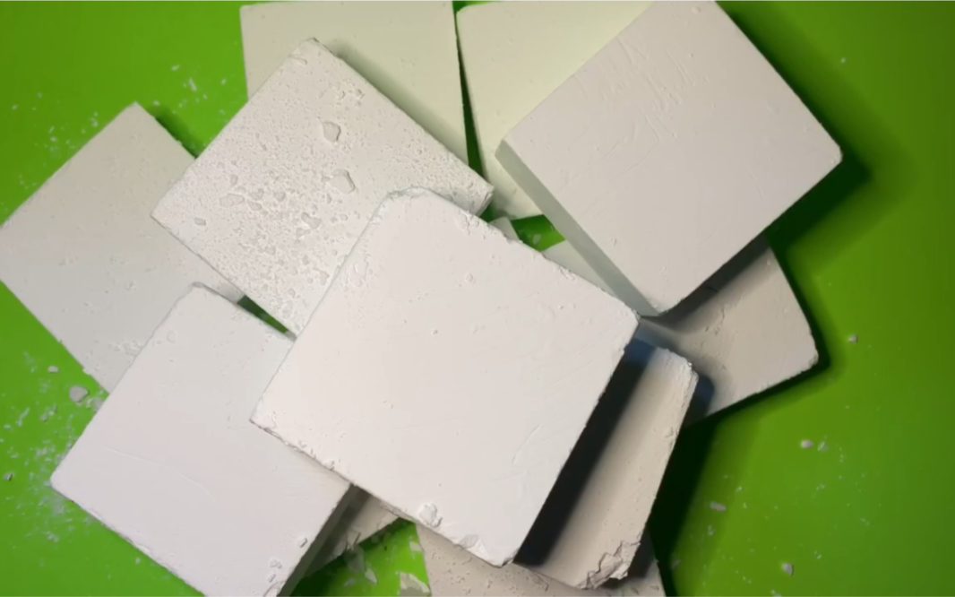 镁粉块捏纯白镁粉块酥脆的爆破声爽了