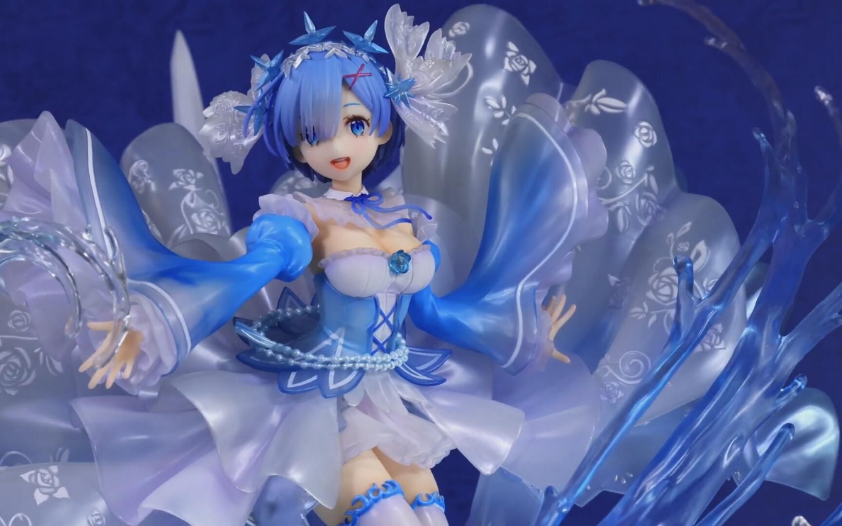 【ssf】蕾姆 水晶礼服~手办开箱 360旋转展示