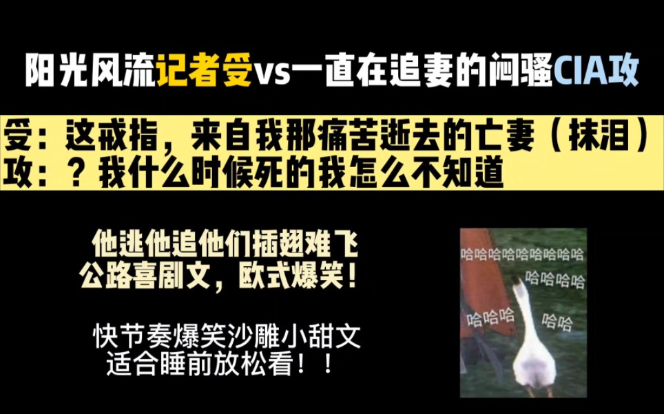 [图]【纯爱推文】阳光风流记者受vs一直在追妻路上的闷骚攻，公路喜剧爆笑沙雕文！！