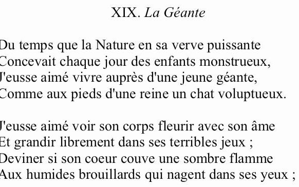 [图]法语诗歌朗读 Baudelaire: Les Fleurs du Mal 19. La géante