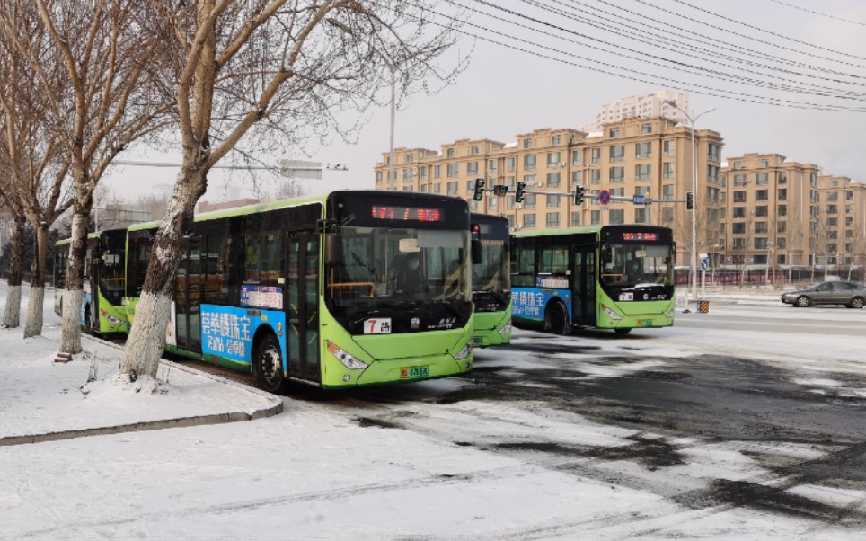 齐齐哈尔公交7路全程pov《联通名苑→大乘寺》