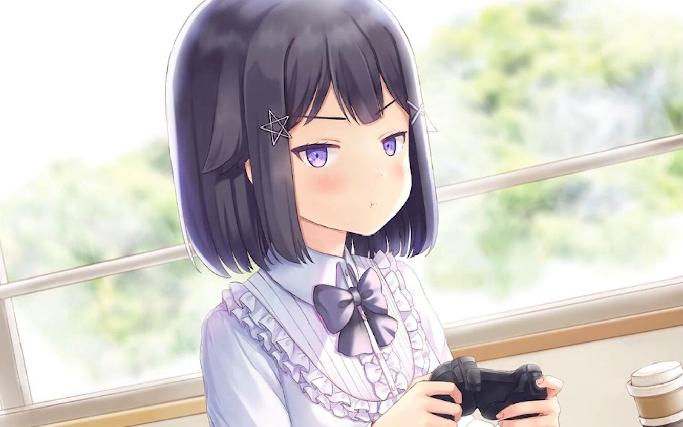 纸片人女友第4期和美女学妹玩格斗游戏被吊打狂虐单身狗主播夏天烤