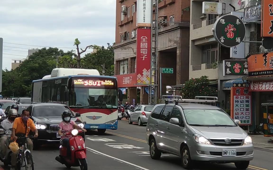 台湾街拍苗栗客运5801比亚迪k9电动公交车